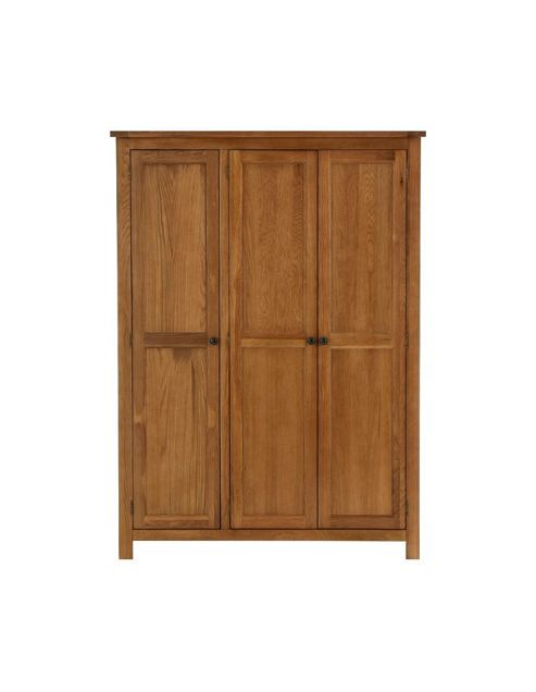 Image of Thorndon Eden Three Door Wardrobe In Warm Oak
