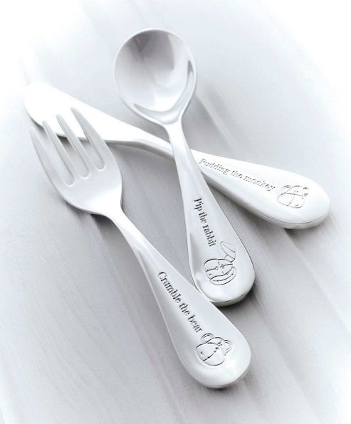Image of Mamas & Papas - Once Upon A Time - Silver Cutlery Set