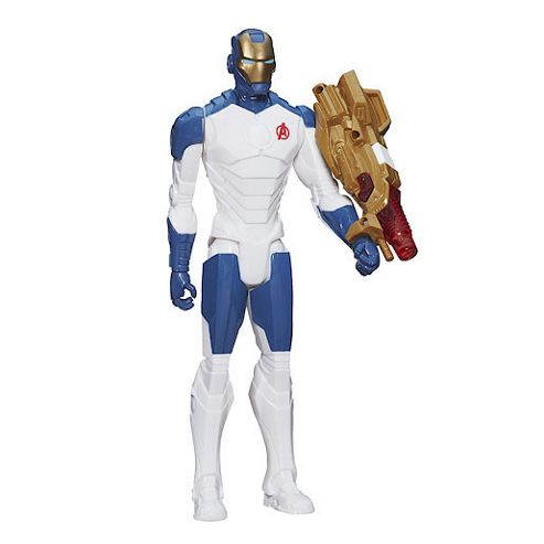Image of Marvel Avengers Titan Hero Series Iron Man Figure With Beam Blaster