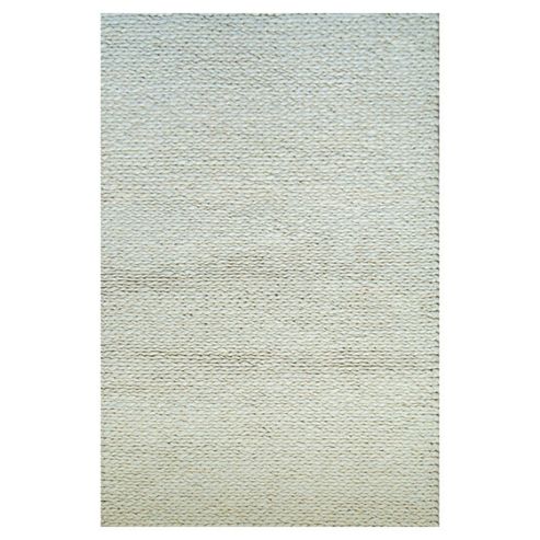 Image of Inrugs Nature Style White Woven Rug - 230cm X 160cm (7 Ft 6.5 In X 5 Ft 3 In)