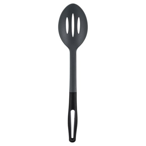 Image of Tesco Grey/black Nylon Slotted Spoon