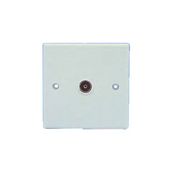Single Flush Mounting Coaxial Outlet