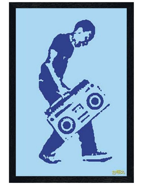 Image of Steez Black Wooden Framed Blaster Poster
