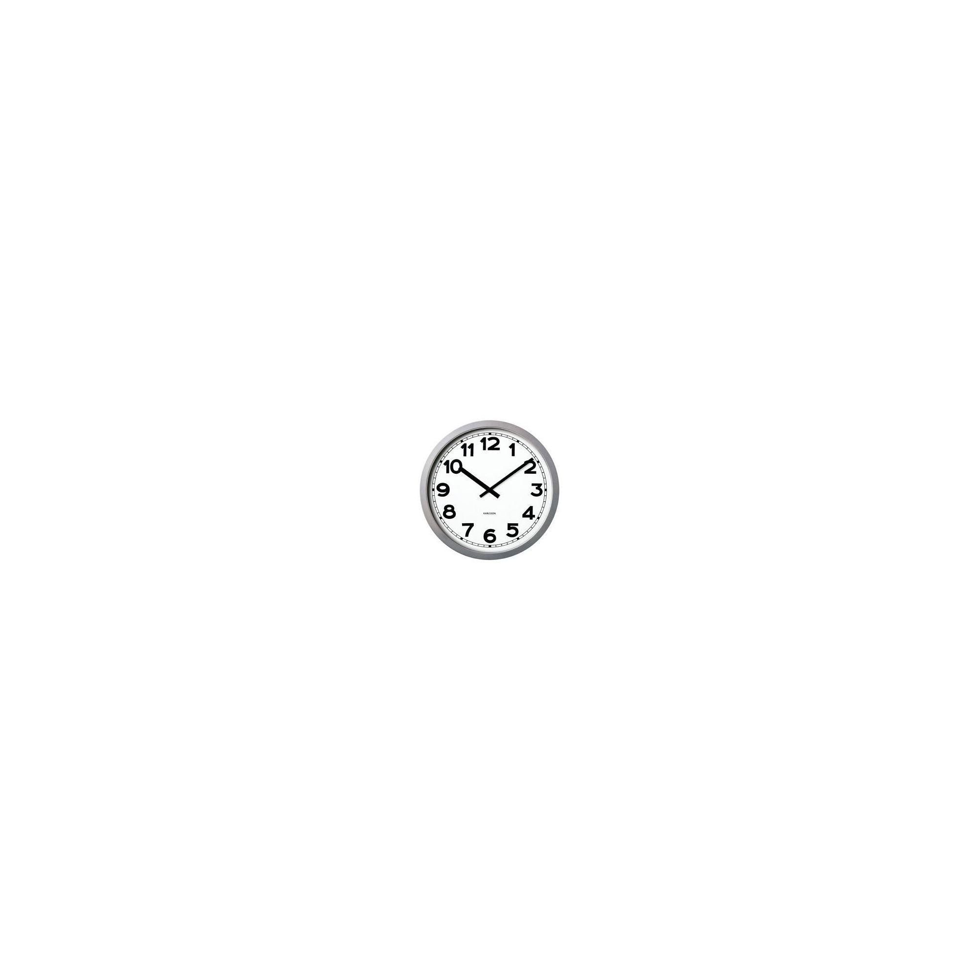 Karlsson Wall Clock in Silver at Tesco Direct