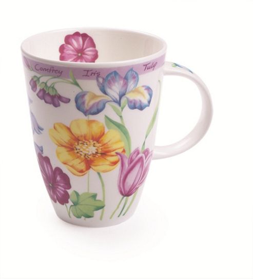 Image of Roy Kirkham Floral Garden Design Bone China Mug