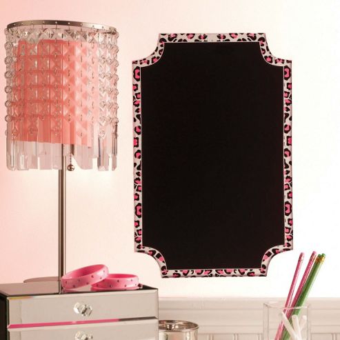 Image of Pink Leopard Chalkboard Wall Stickers