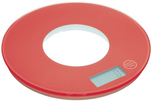 Image of Kitchen Craft Colourworks Electric Scale 5kg Red
