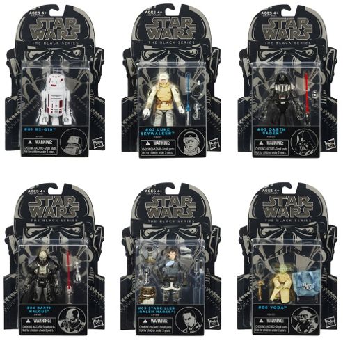 Image of Star Wars The Black Series 3.75" Figures (set Of 6 No.s 1-6)