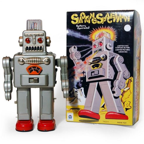 Image of Retro Tin Collectable Ornament - Silver