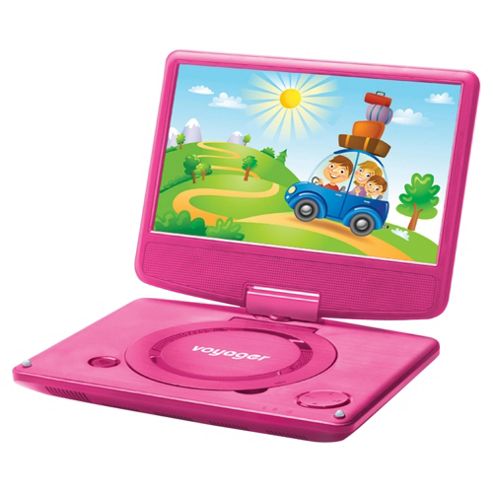 Image of Voyager Portable Dvd Player With 7 Inch Screen Pink