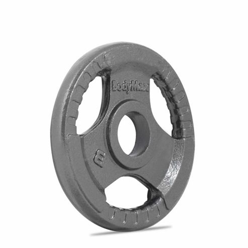 Image of Bodymax Olympic Cast Iron Tri-grip Weight Disc Plate (single) - 2.5kg