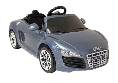 Image of Kids Electric Car Audi R8 12 Volt Blue Gloss