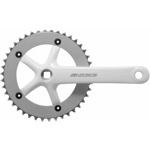 Image of Sr Suntour Cw10-scsp42-sp Single Chainset: 42t X 170mm White