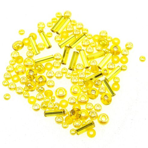 Image of Czech Seed Bead 10/0 Assorted Yellow