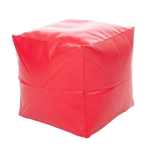 Image of Kaikoo Cube Chair - Leather Red