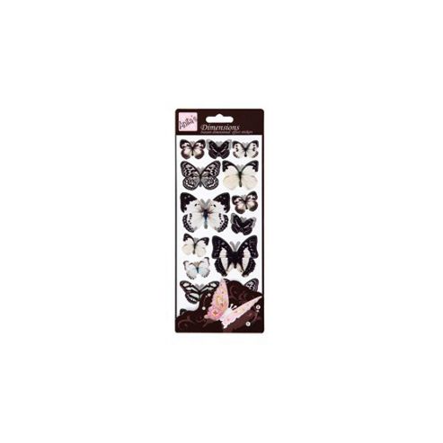 Image of Dimensions Sticker Butterflies White