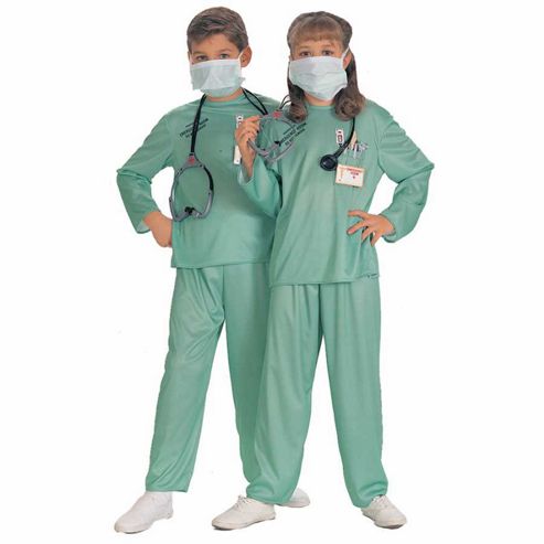 Image of Rubie's Fancy Dress - Child Er Doctor Costume - Large. Uk Size 8-10 Years