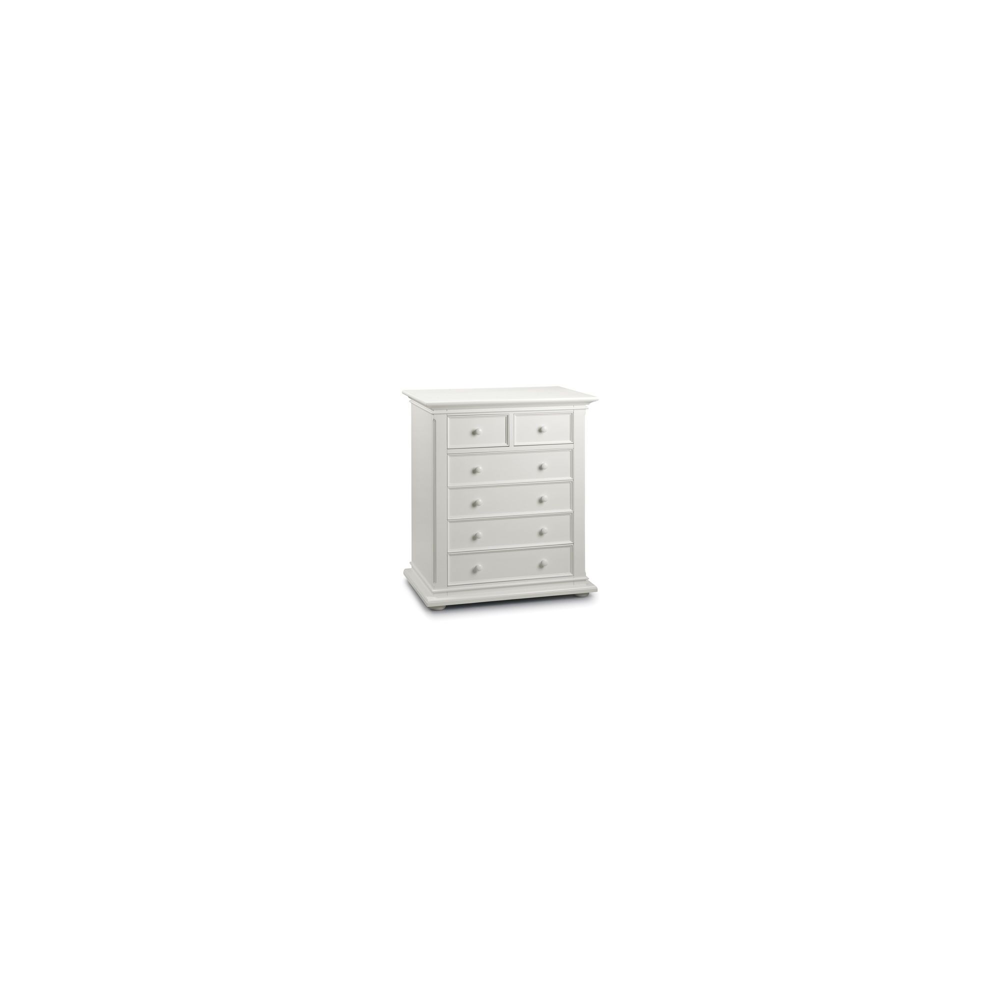 Julian Bowen Josephine 6 Drawer Chest in White at Tesco Direct