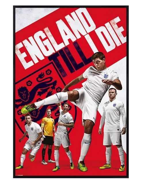 Image of Gloss Black Framed England Till I Die Poster