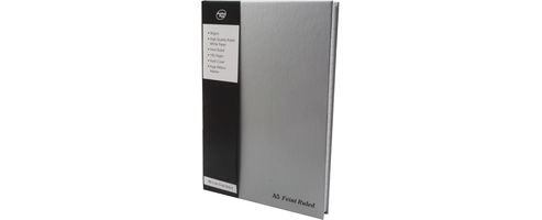 Image of Pukka Pad Casebound Book A5 Silver/black 190 Pages Ruled Feint And Margin Rula5