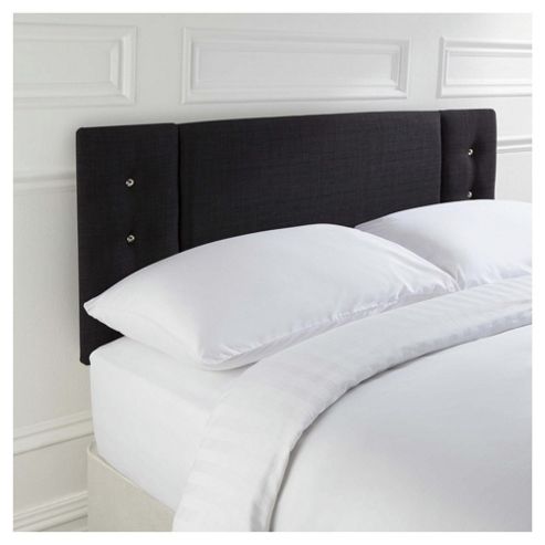Image of Seetall Jaden Headboard Linen Effect Black King