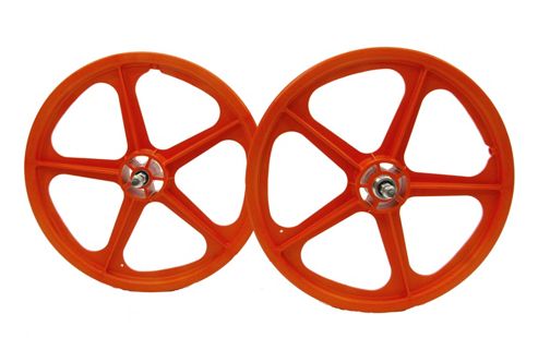 Image of Skyway Tuff Ii Orange 20" Bmx Wheelset