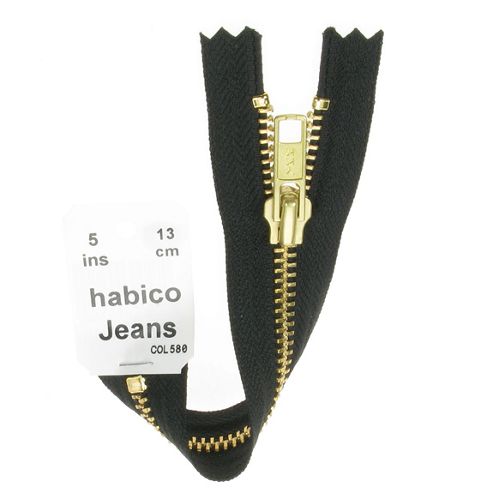 Image of Jean Zip - 13cm - Black