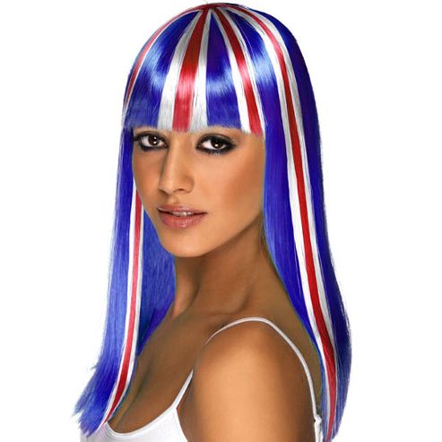 Image of Union Jack Long Wig