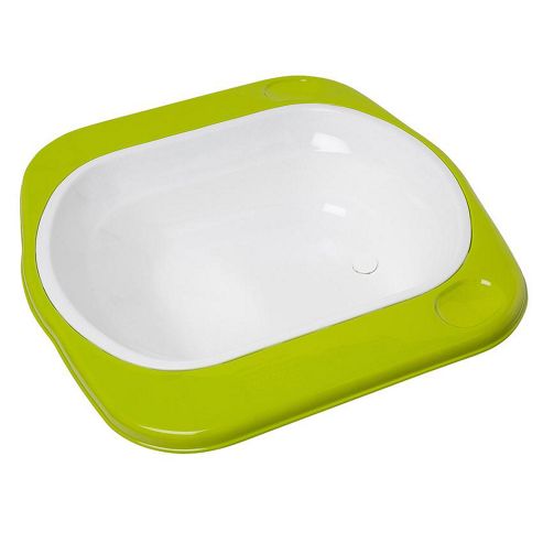 Image of Safetots Dinosaur Supabath White With Lime Trim