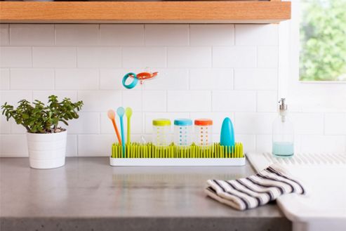 Image of Boon Long Grass Patch Countertop Drying Rack