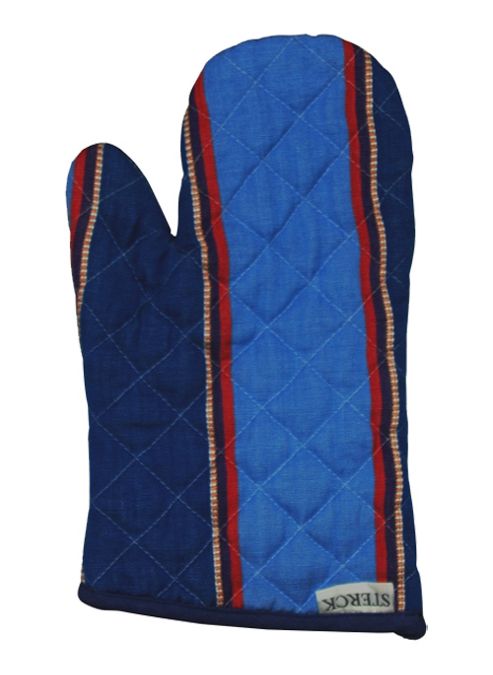 Image of Sterck Muskatoo Blue Stripe Oven Mitt
