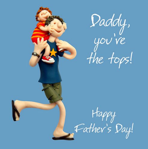 Image of Holy Mackerel Greeting Card - Fathers Day Tops Greetings Card