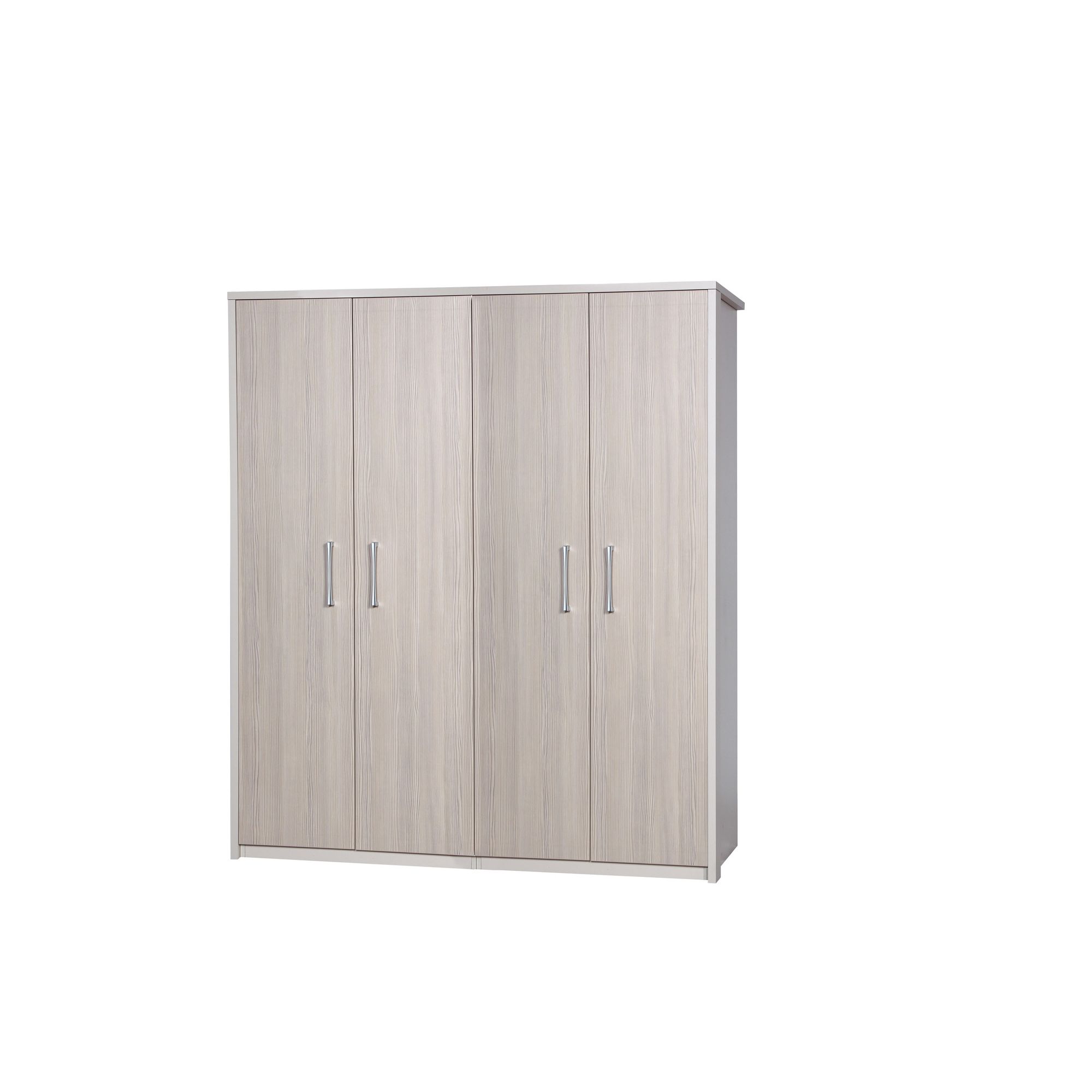 Alto Furniture Avola 4 Door Wardrobe - Cream Carcass With Champagne Avola at Tesco Direct