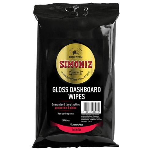 Image of Simoniz Gloss Dashboard Wipes, 20 Pack