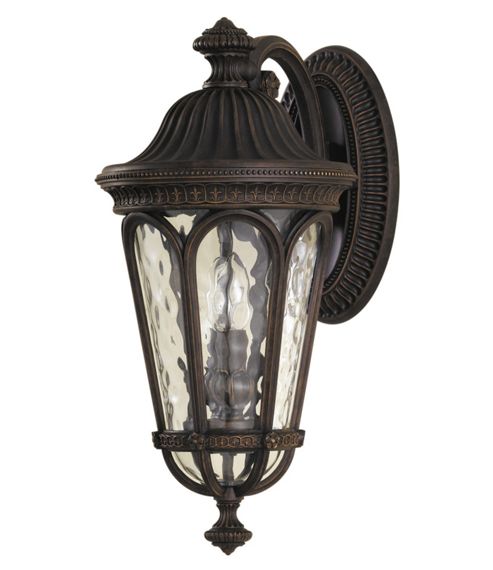 Image of Feiss Regent Court 2 Light Outdoor Wall Lantern In Walnut