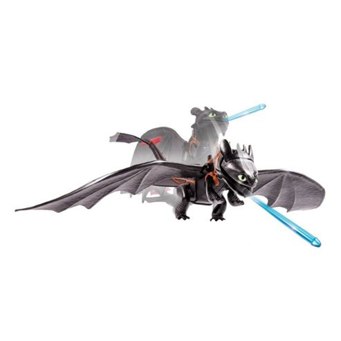 Image of Dreamworks Dragons Defenders Of Berk Toohtless Night Fury Lunge Attack