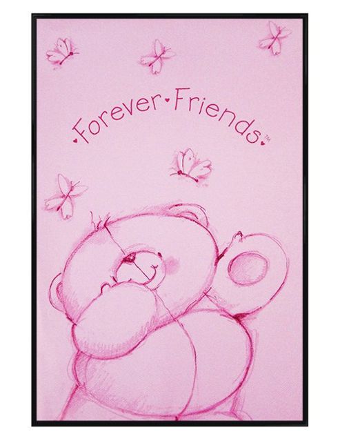 Image of Forever Friends Gloss Black Framed Pretty In Pink Poster