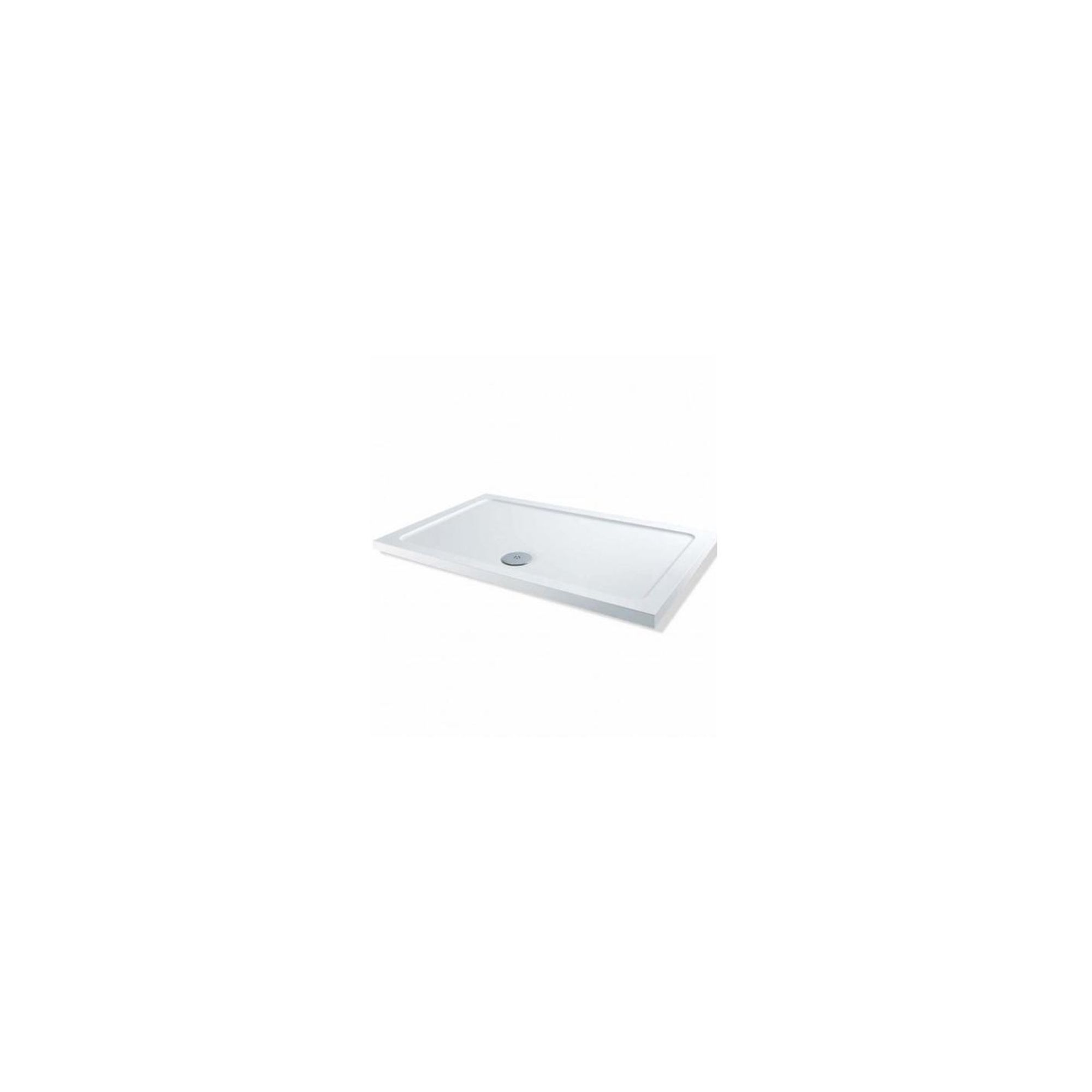 Elemis Low Profile Rectangular Stone Resin Shower Tray, 1400mm x 900mm at Tesco Direct