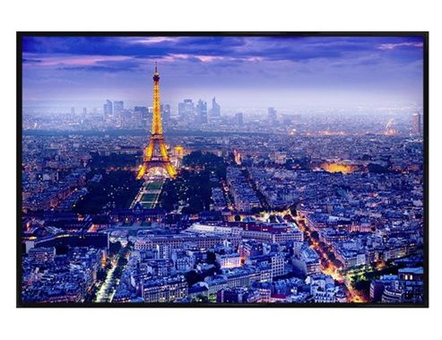 Image of Gloss Black Framed View Over Paris Poster