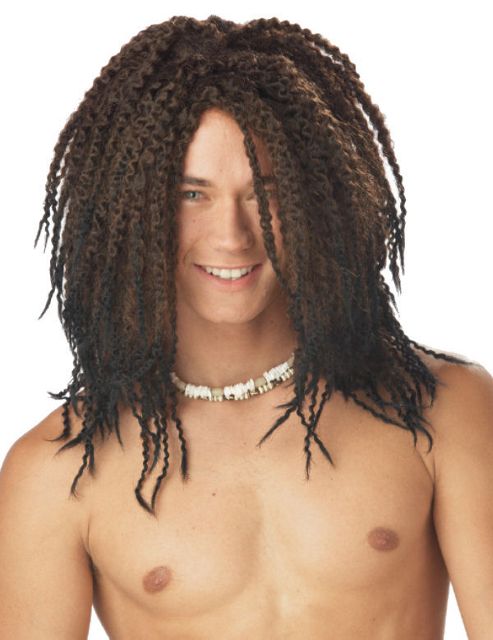 Image of Beach Bum Wig - Brown/black