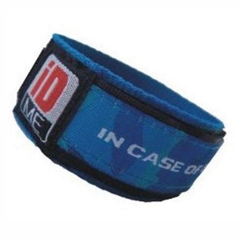 Image of Idme Kids Safety Id Wristband Blue Camo