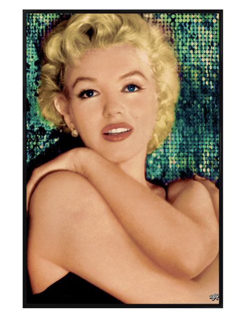 Image of Marilyn Monroe Gloss Black Framed Unspoilt Beauty Poster