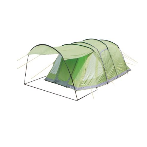 Image of Yellowstone 4 Man Camping Tent With 2 Side Doors Green