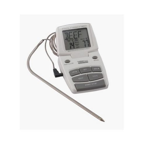 Image of Kitchen Craft Mcdigtherm Master Class Digital Cooking Thermometer And Timer