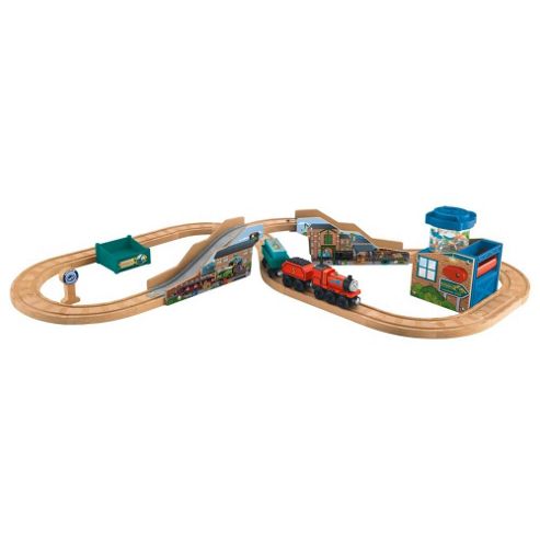 Image of Fisher-price Thomas & Friends Wooden Railway Train Set- James' Fishy Delivery