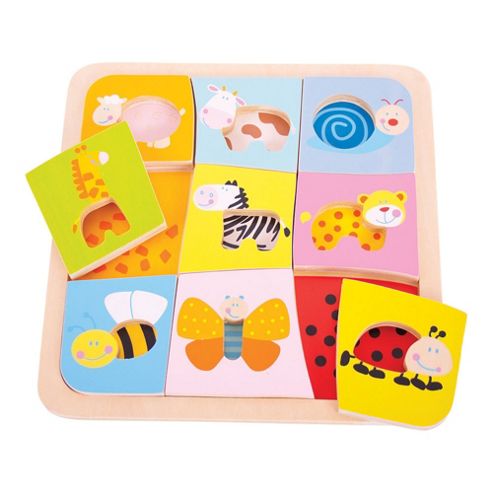 Image of Bigjigs Toys Bj509 Animal Patterns Puzzle