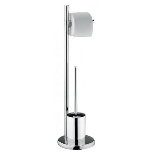 Image of Sanwood Felix Toilet Brush Set In Chrome