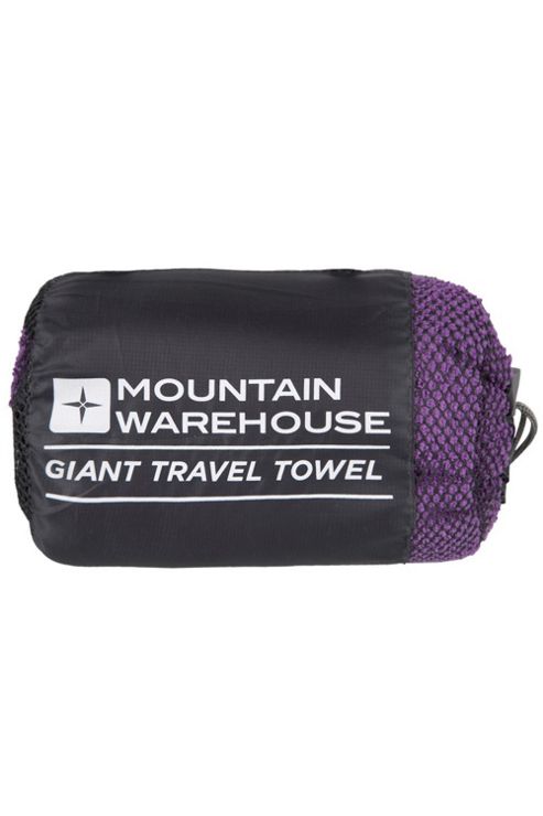 Image of Micro Towelling Travel Towel - Giant - Purple