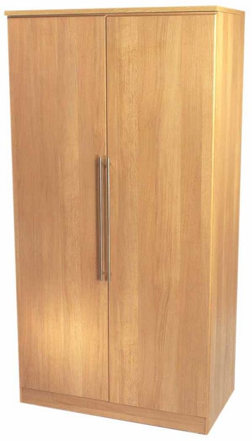Image of Welcome Furniture Sherwood Plain Midi Wardrobe - Maple - 197cm H