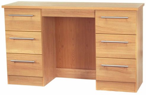 Image of Welcome Furniture Sherwood Kneehole Dressing Table - English Oak
